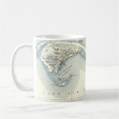 Kaart van de Provincetown Cape Cod Massachusetts Koffiemok (Links)