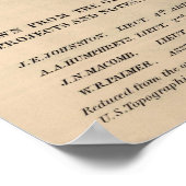  kaart van de provincie (1836) poster (Hoek)