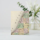 Kaart van de provincie Berrien, Michigan (Staand voorkant)