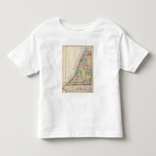 Kaart van de provincie Berrien, Michigan Kinder Shirts