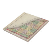 Kaart van de provincie Berrien, Michigan Tegeltje (Zijkant)