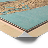 kaart van de provincie Boston MA (1879) Poster (Hoek)