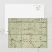 Kaart van de provincie Faribault, Minnesota (Voorkant / Achterkant)