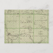 Kaart van de provincie Faribault, Minnesota (Voorkant)