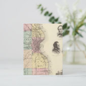 Kaart van de provincie Milwaukee, de staat Wiscons (Staand voorkant)