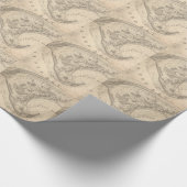  kaart van de provincie Provincetown (1836) Cadeaupapier (Hoek)