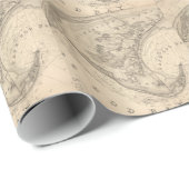  kaart van de provincie Provincetown (1836) Cadeaupapier (Rol Hoek)