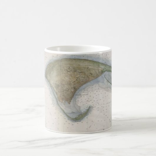  kaart van de provincie Provincetown Koffiemok (Center)