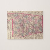  kaart van de provincies Alabama (1876) Legpuzzel (Horizontaal)