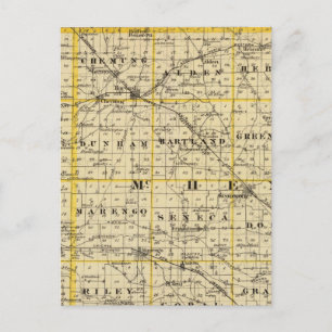 Kaart van de provincies Boone en McHenry