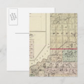 Kaart van de provincies Douglas en Burnett (Voorkant / Achterkant)