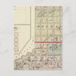 Kaart van de provincies Douglas en Burnett