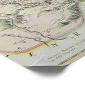 Kaart van de provincies in China Poster (Hoek)