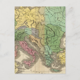 Kaart van de provincies in het Romeinse Rijk