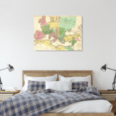 Kaart van de provincies in het Romeinse Rijk Canvas Afdruk (Insitu (Slaapkamer))