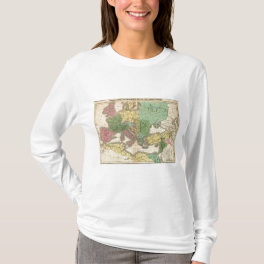 Kaart van de provincies in het Romeinse Rijk T-shirt (Voorkant)