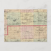 Kaart van de provincies Racine en Kenosha (Voorkant)