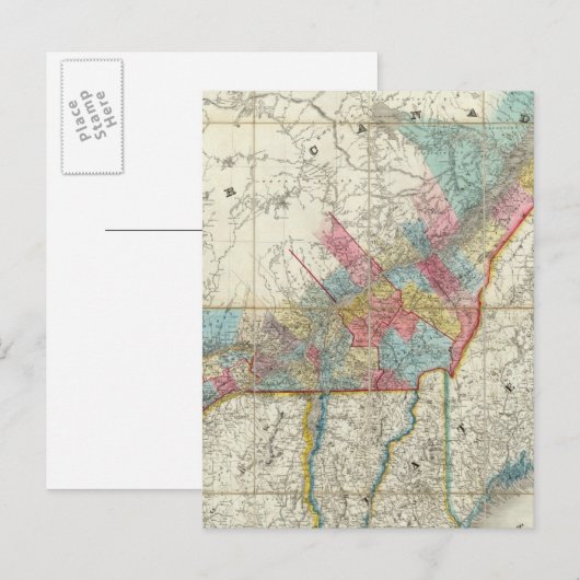 Kaart van de provincies van Canada (Voorkant / Achterkant)