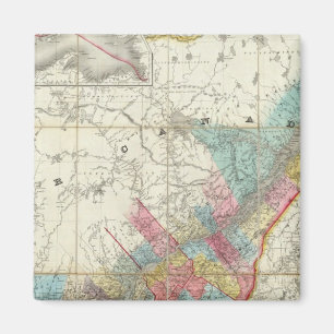 Kaart van de provincies van Canada Magneet