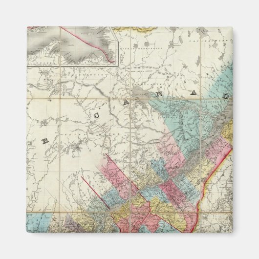 Kaart van de provincies van Canada Magneet (Voorkant)
