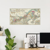 Kaart van de provincies van Canada Poster (Thuiskantoor)