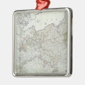 Kaart van de Pruisische staten in 1799 Metalen Ornament (Links)