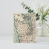  kaart van de Puget Sound (1910) (Staand voorkant)