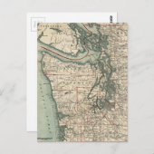  kaart van de Puget Sound (1910) (Voorkant / Achterkant)