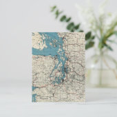  kaart van de Puget Sound (1919) (Staand voorkant)