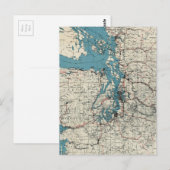  kaart van de Puget Sound (1919) (Voorkant / Achterkant)