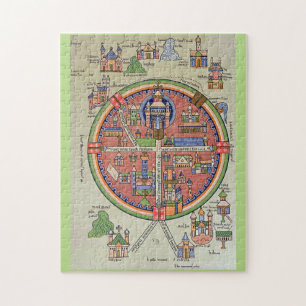 Kaart van de puzzel van Jeruzalem