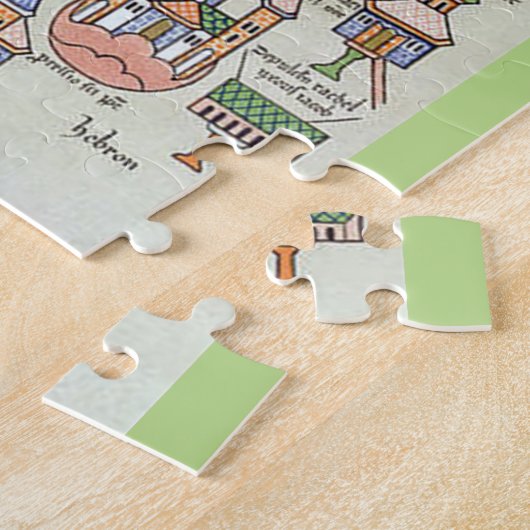 Kaart van de puzzel van Jeruzalem Legpuzzel (Zijkant)