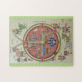 Kaart van de puzzel van Jeruzalem Legpuzzel (Horizontaal)