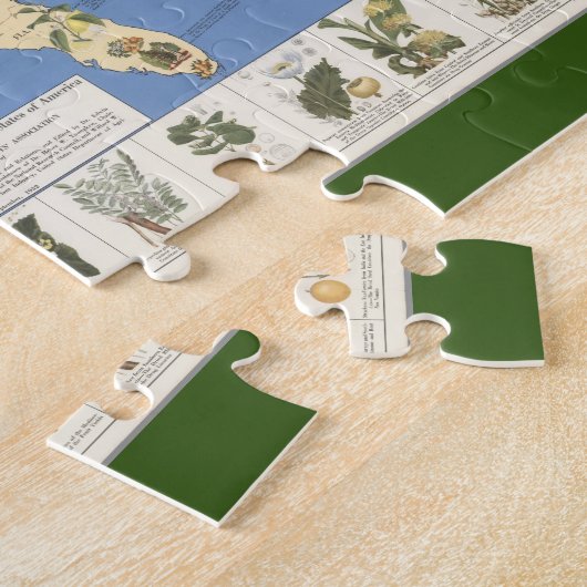 Kaart van de puzzel van kruidengeneesmiddelen legpuzzel (Zijkant)