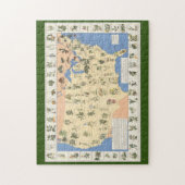 Kaart van de puzzel van kruidengeneesmiddelen legpuzzel (Verticaal)