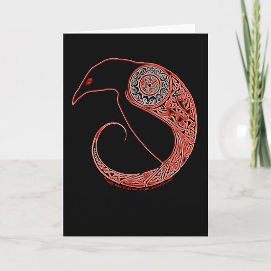 Kaart van de Raaf van Morrigan de Keltische (Voorkant)