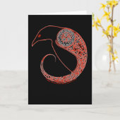 Kaart van de Raaf van Morrigan de Keltische (Gele Bloem)