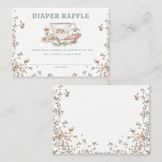 Kaart van de Raffle Enclosure van Wilde Florence (Voorkant / Achterkant)