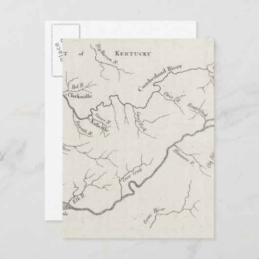 Kaart van de regering van Tennessee (Voorkant / Achterkant)