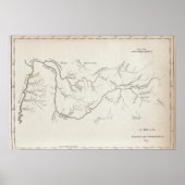 Kaart van de regering van Tennessee Poster (Voorkant)