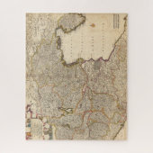 Kaart van de regio Venetië, Italië Legpuzzel (Verticaal)