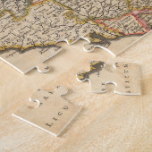 Kaart van de regio Venetië, Italië Legpuzzel (Zijkant)