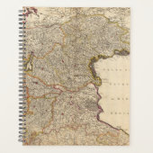 Kaart van de regio Venetië, Italië Planner (Voorkant)