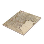 Kaart van de regio Venetië, Italië Tegeltje (Zijkant)