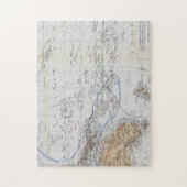 Kaart van de Reizen van Oceanië en Australazië Legpuzzel (Verticaal)