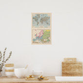 Kaart van de religies in Europa Poster (Keuken)