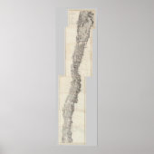 Kaart van de Republiek Chili 18 Poster (Voorkant)