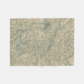  kaart van de Richmond Virginia Area (1864) Fleece Deken (Voorkant (Horizontaal))