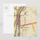 Kaart van de rivier de Detroit en het aangrenzende (Voorkant / Achterkant)