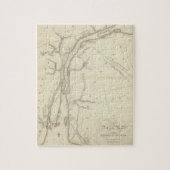 Kaart van de rivier de Detroit Legpuzzel (Verticaal)